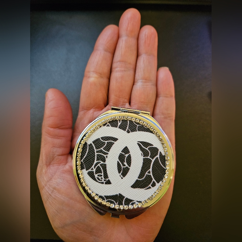 Stainless Steel Compact Mirrors - Picture 2 of 2